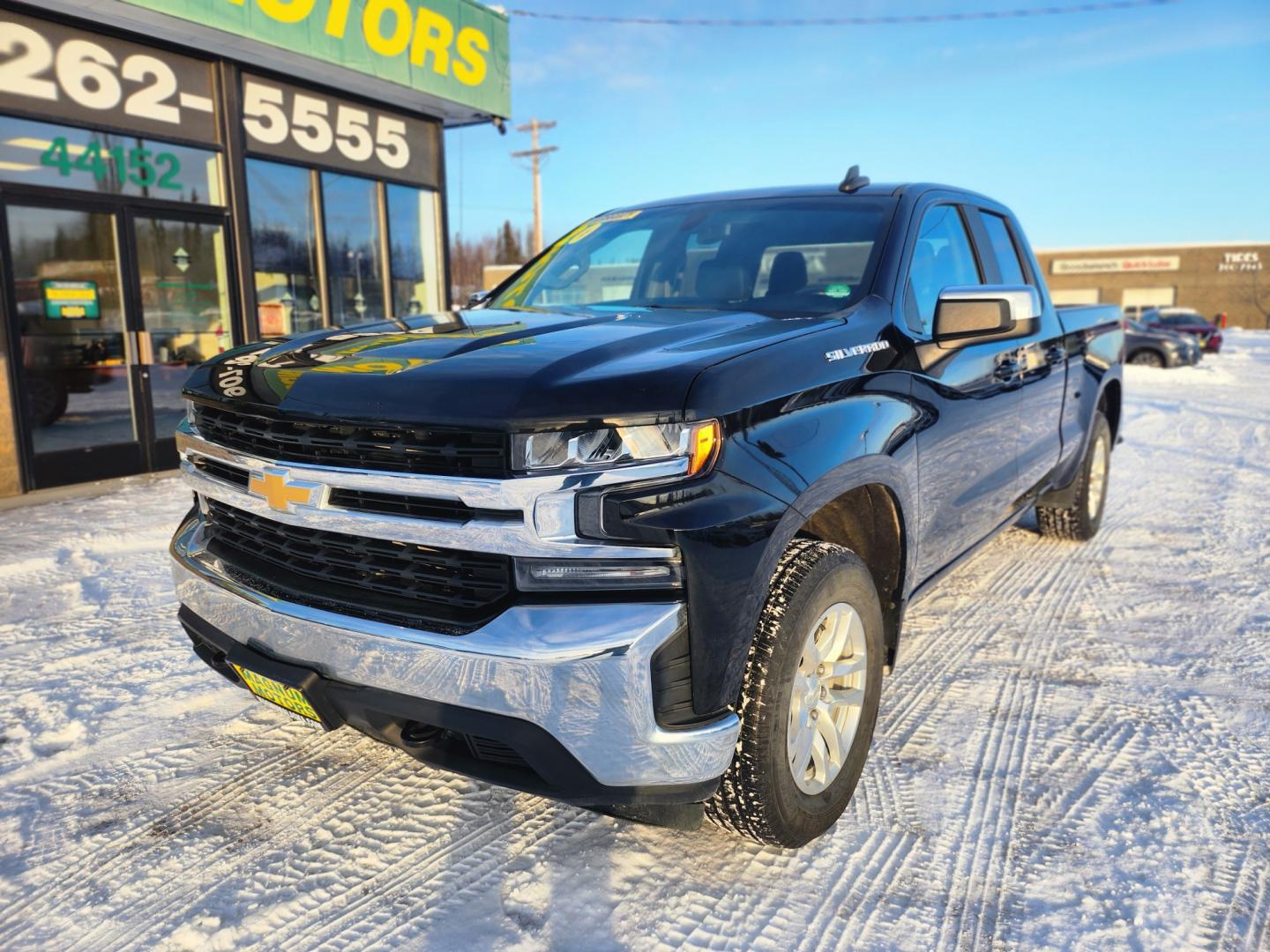 2020 Black /Black Chevrolet Silverado 1500 LT Double Cab 4WD (1GCRYDEDXLZ) with an 5.3L V8 OHV 16V engine, 6A transmission, located at 1960 Industrial Drive, Wasilla, 99654, (907) 274-2277, 61.573475, -149.400146 - Photo#3